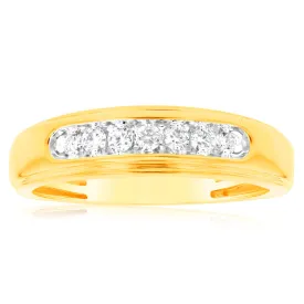 1/4 Carat Diamond Gents Ring in 10ct Yellow Gold