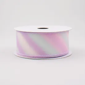 1.5" Diagonal Ombre Satin Ribbon: Lavender & Pink (10 Yards)