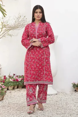 2PC Unstitched Printed Lawn Shirt and Trouser KST-2492