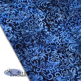 57" Batik Canvas (5oz) - Phoenix - Twilight Blue