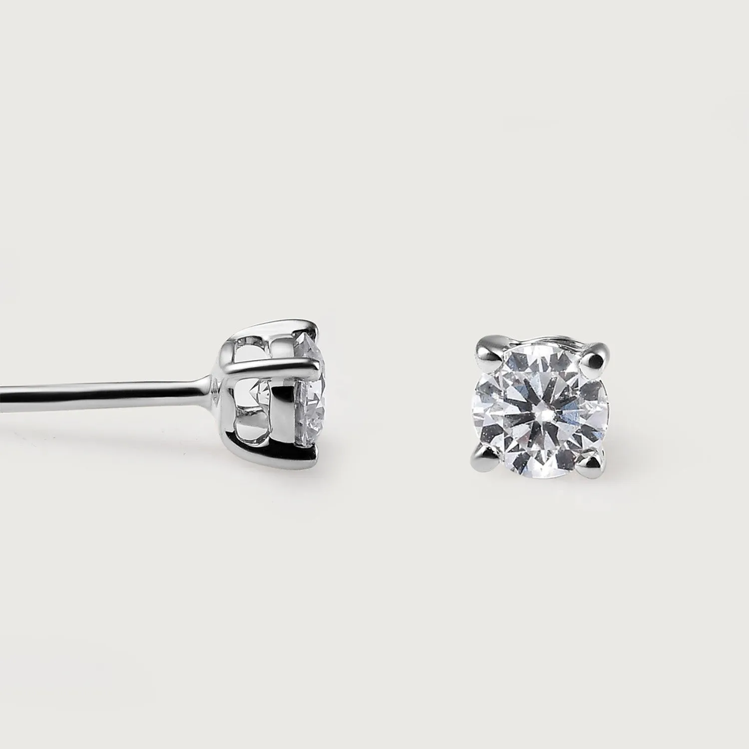 9K Gold Lab Grown Diamond Classic Stud Earrings