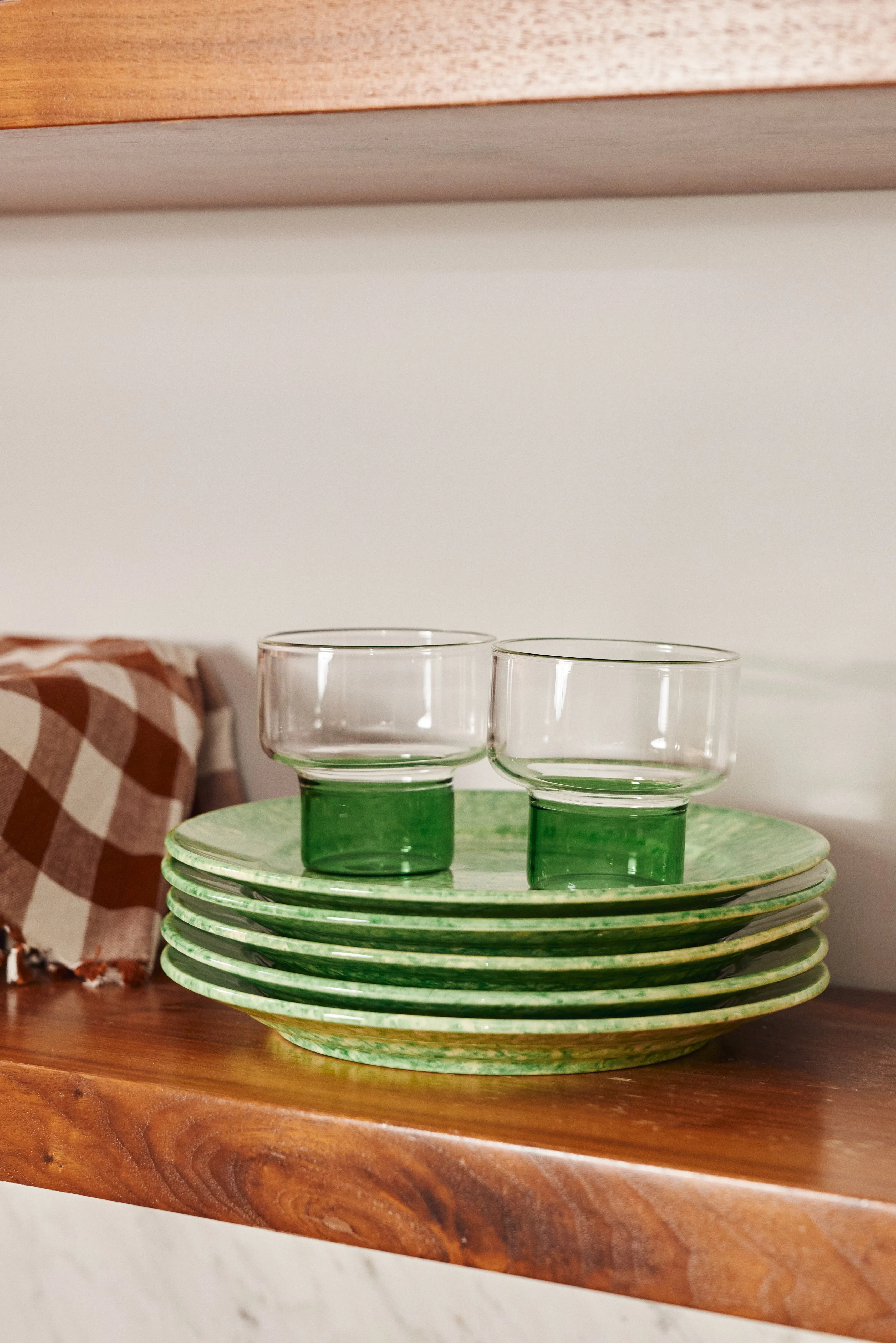 Aita Green Base Short Glasses