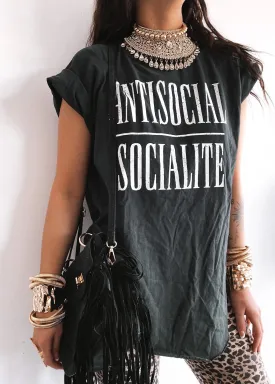 ANTISOCIAL SOCIALITE SIDE SLIT TEE