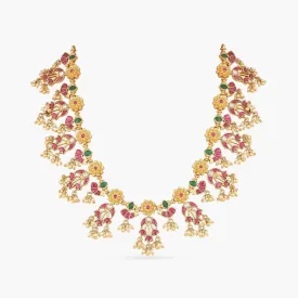 Aparajita Floral Jadau Necklace