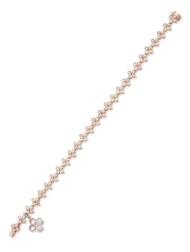 Be Boodles Rose Gold and Platinum Diamond Bracelet