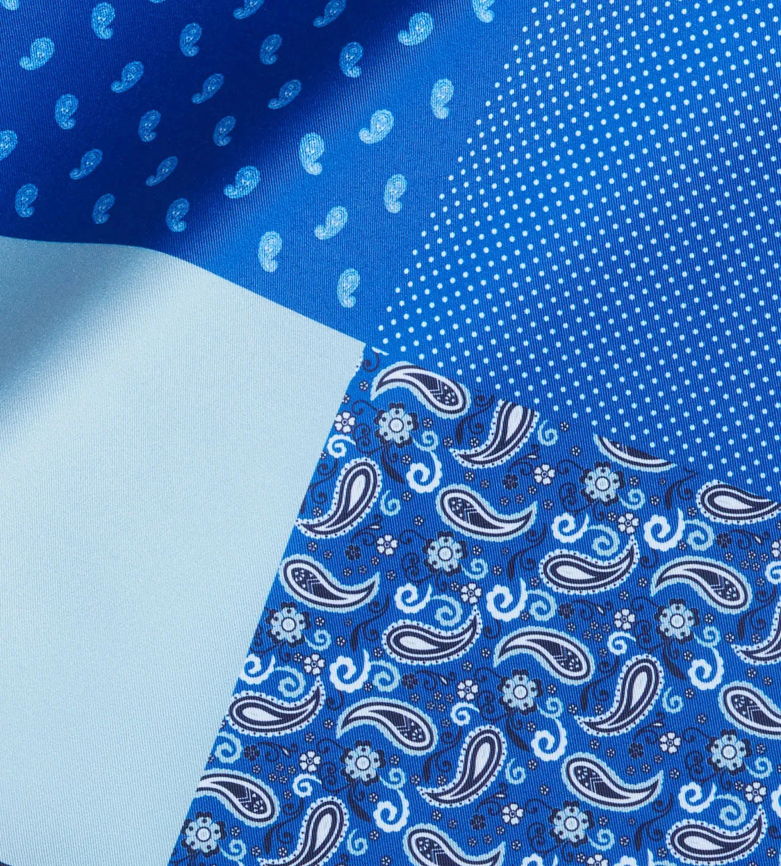 Blue Paisley Pocket Square