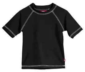 Boys UPF 50  Short Sleeve Rashguard | Black