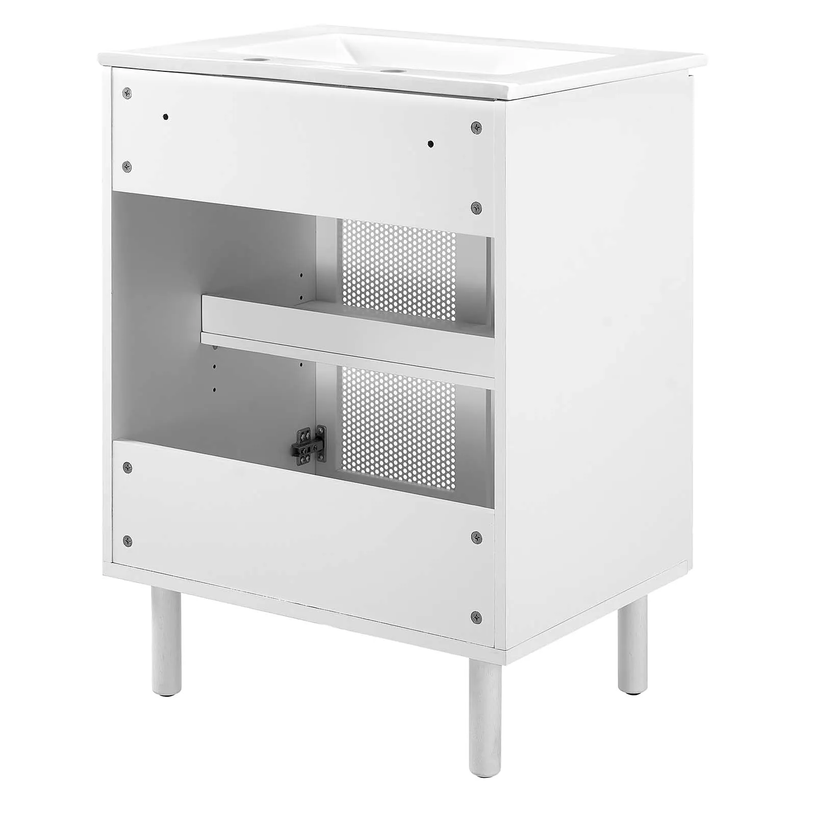 Calla 24" Perforated Metal Bathroom Vanity by Modway