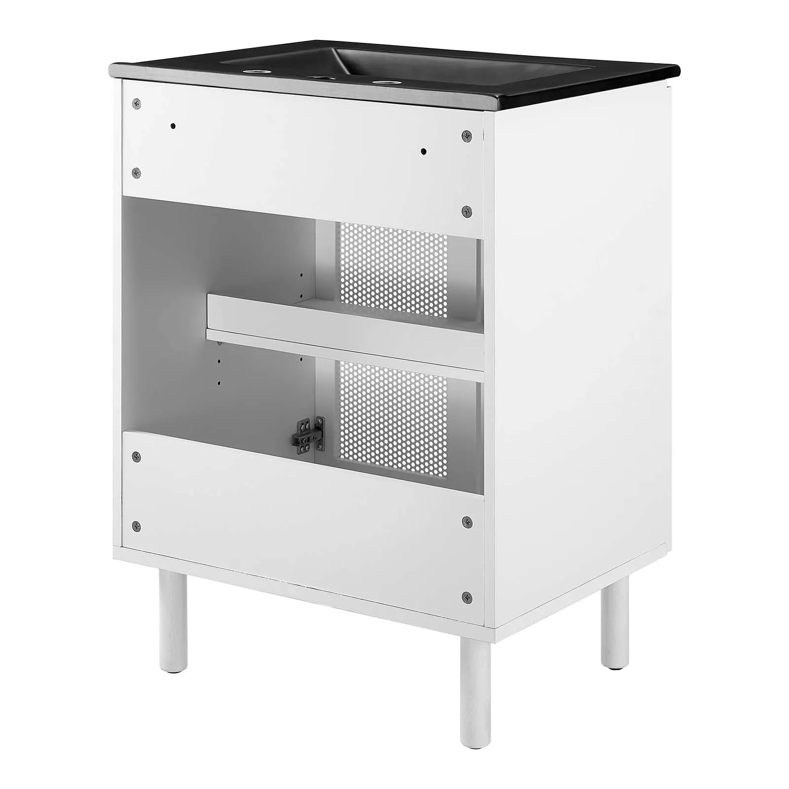 Calla 24" Perforated Metal Bathroom Vanity by Modway