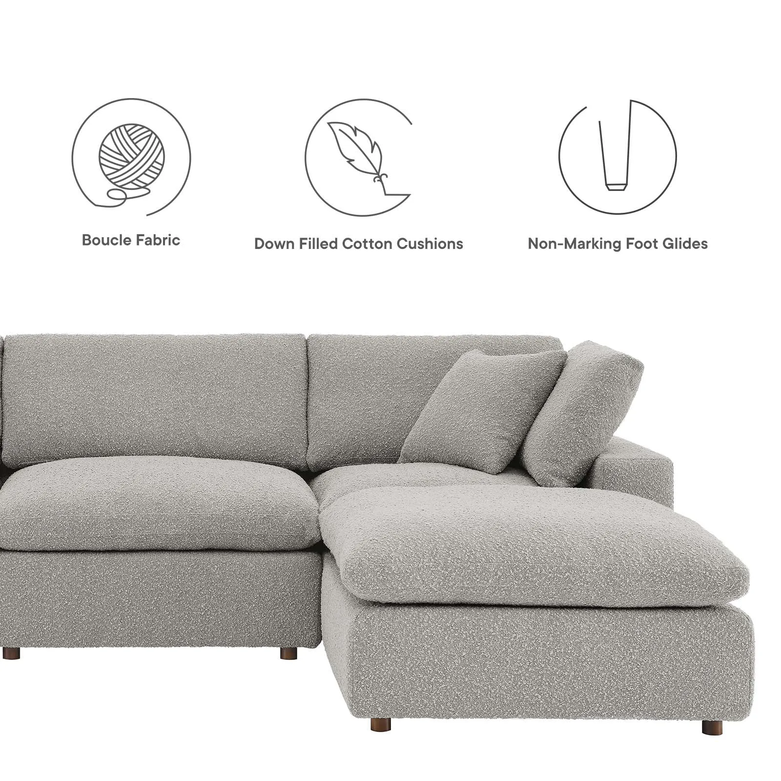 Commix Double Reclining Sectional by Modway