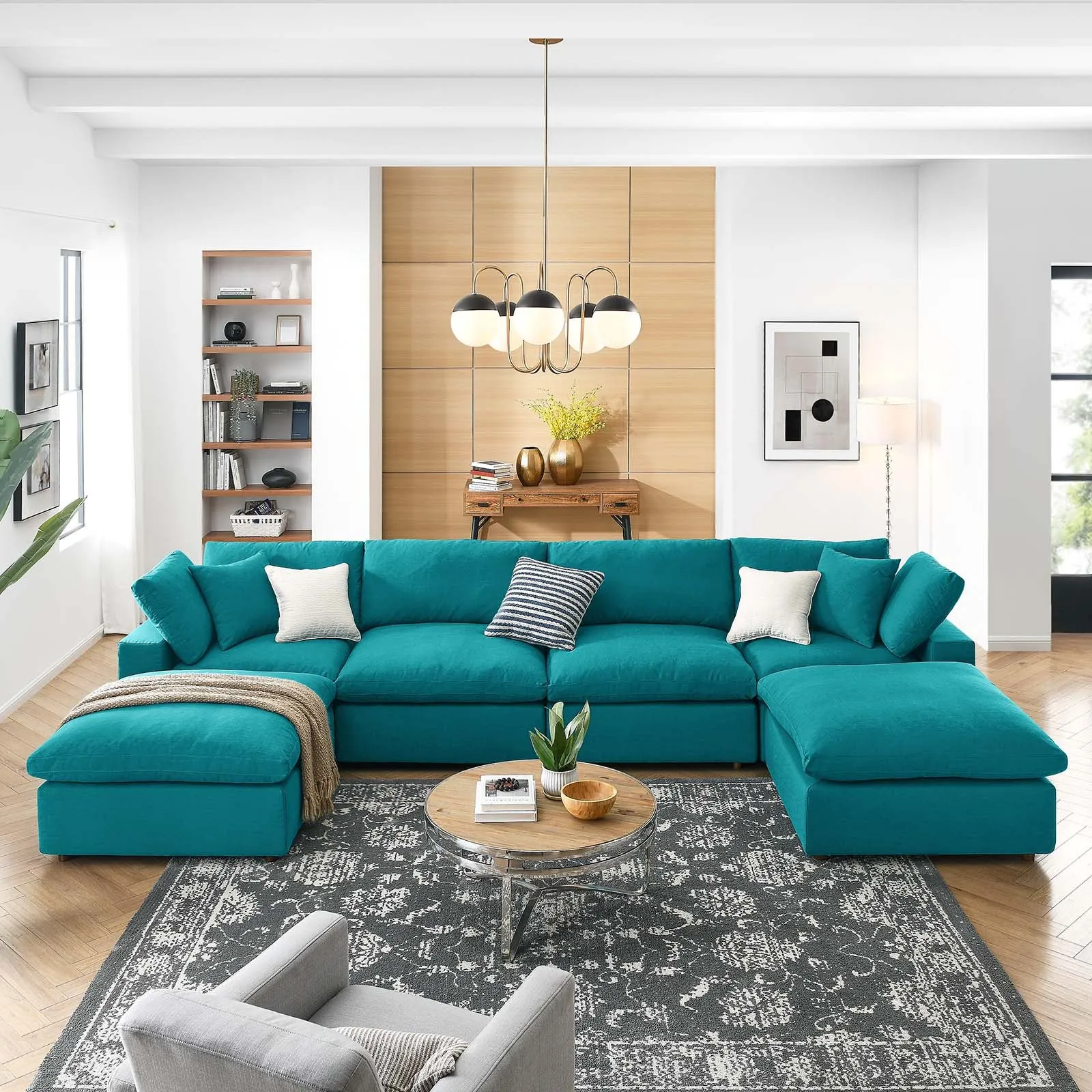 Commix Double Reclining Sectional by Modway