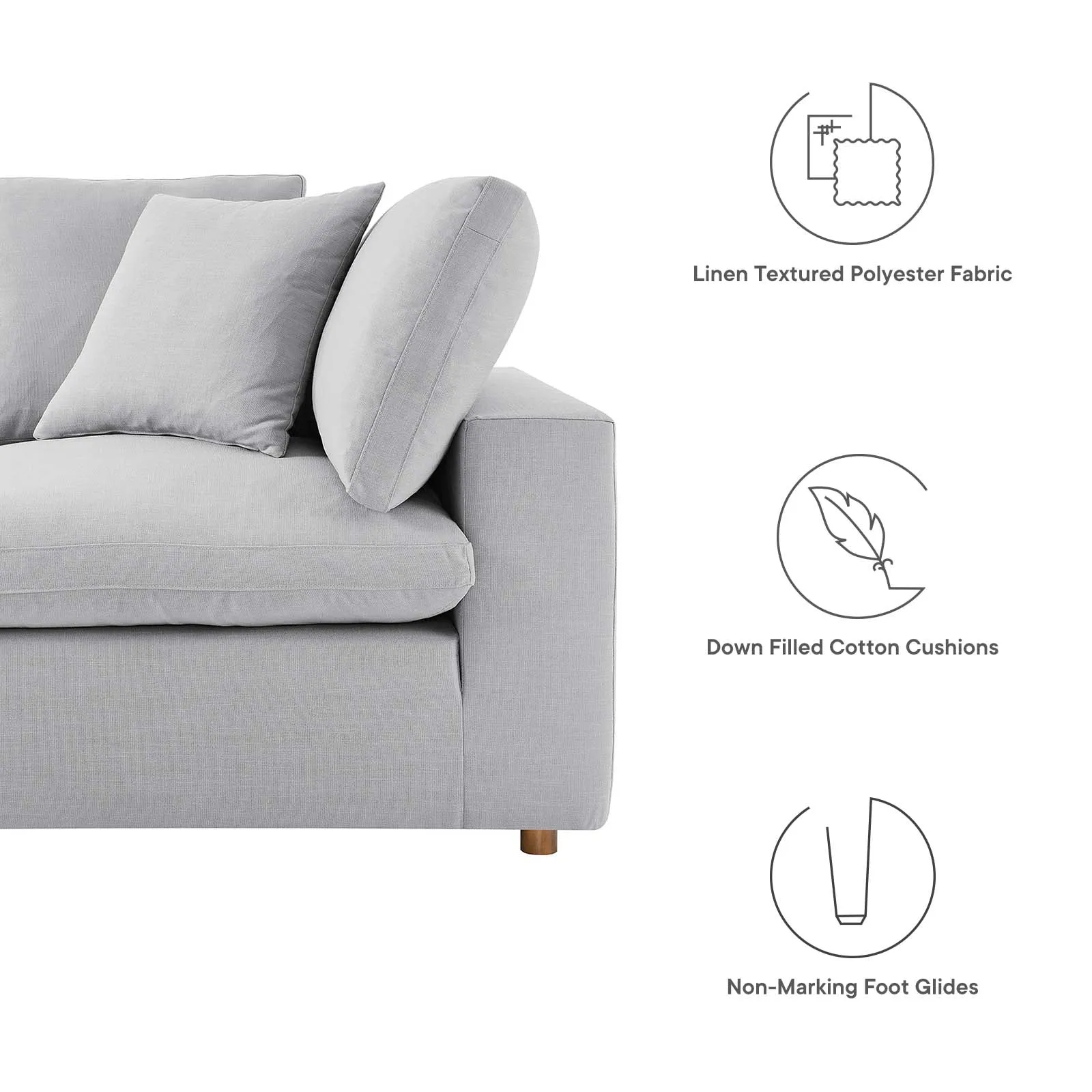 Commix Loveseat Sectional by Modway