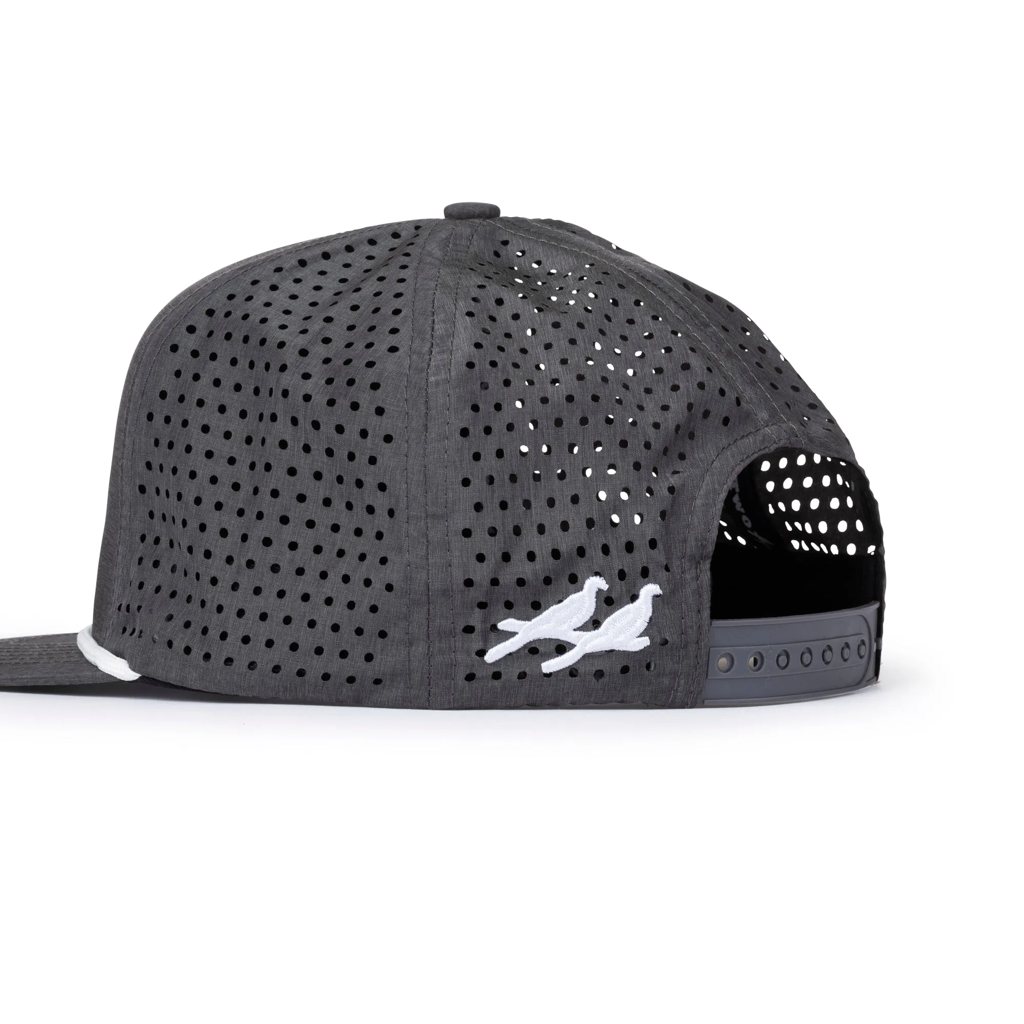 Feather Perforated Nylon - Gray