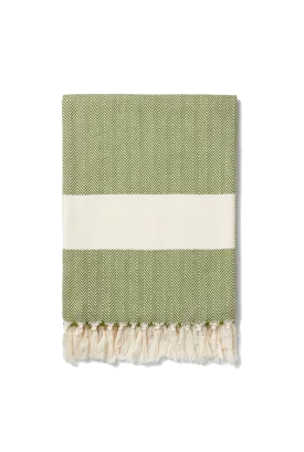 Ferah Herringbone Organic Cotton Blanket