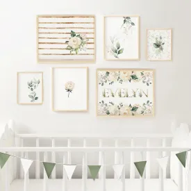 Floral Nursery Gallery Wall Set