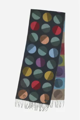 Fraas Divided Dots Woven Cashmink Scarf