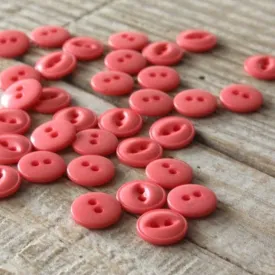 Églantine & Zoé - Essential Button in Coral 10mm