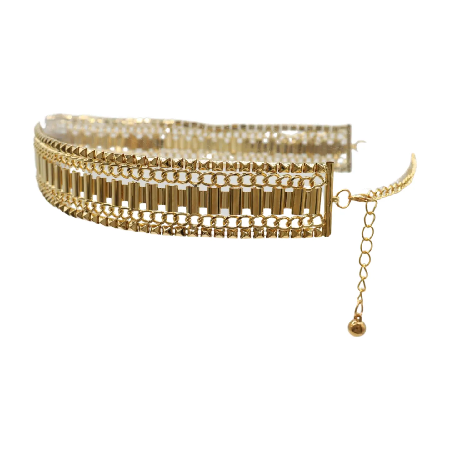 Gold Metal Chain Fashion Belt Hip High Waist Size S M L