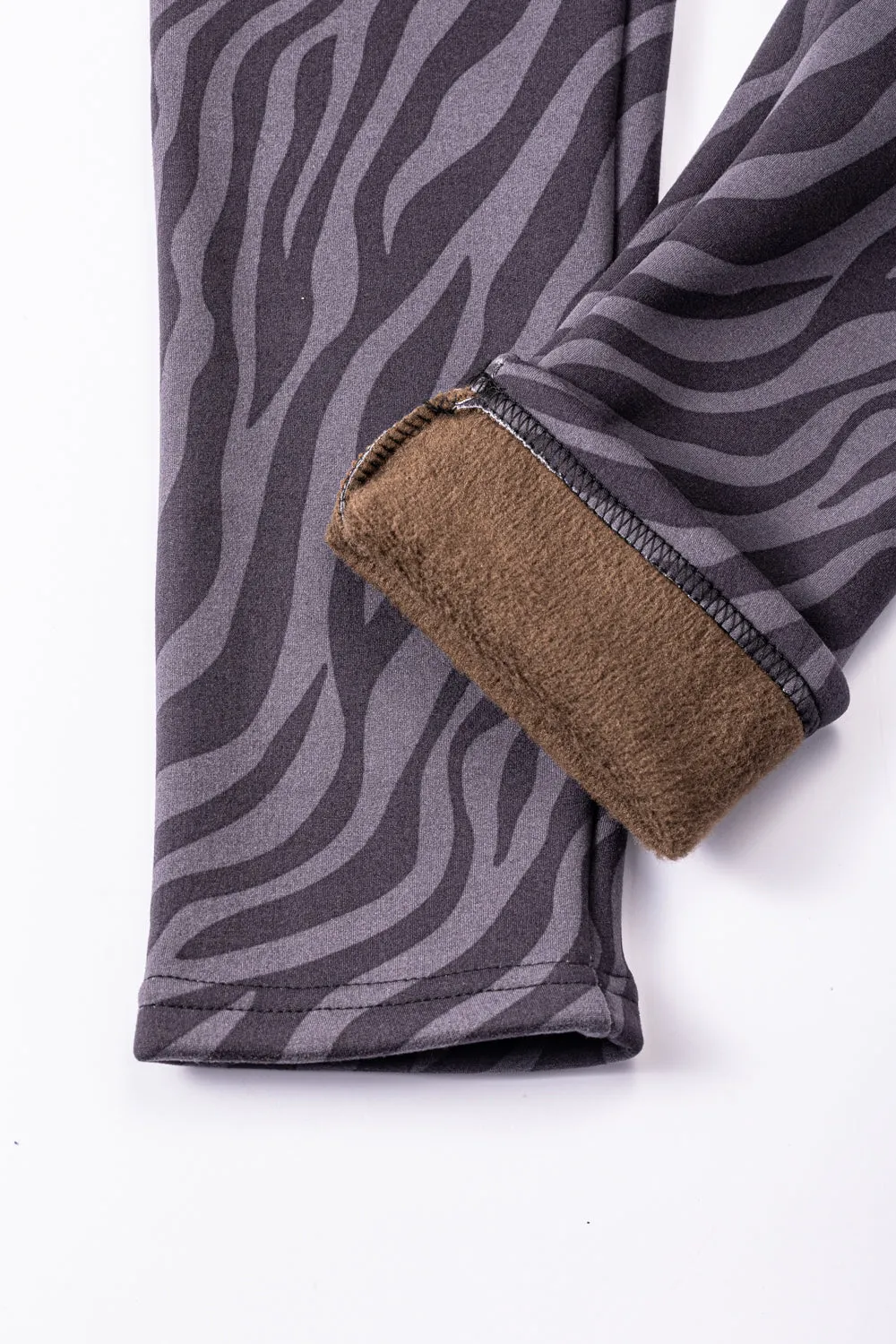 Gray Zebra - Cozy Lined