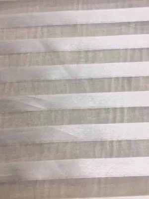 Italian Strip Organza- Clear / Of white