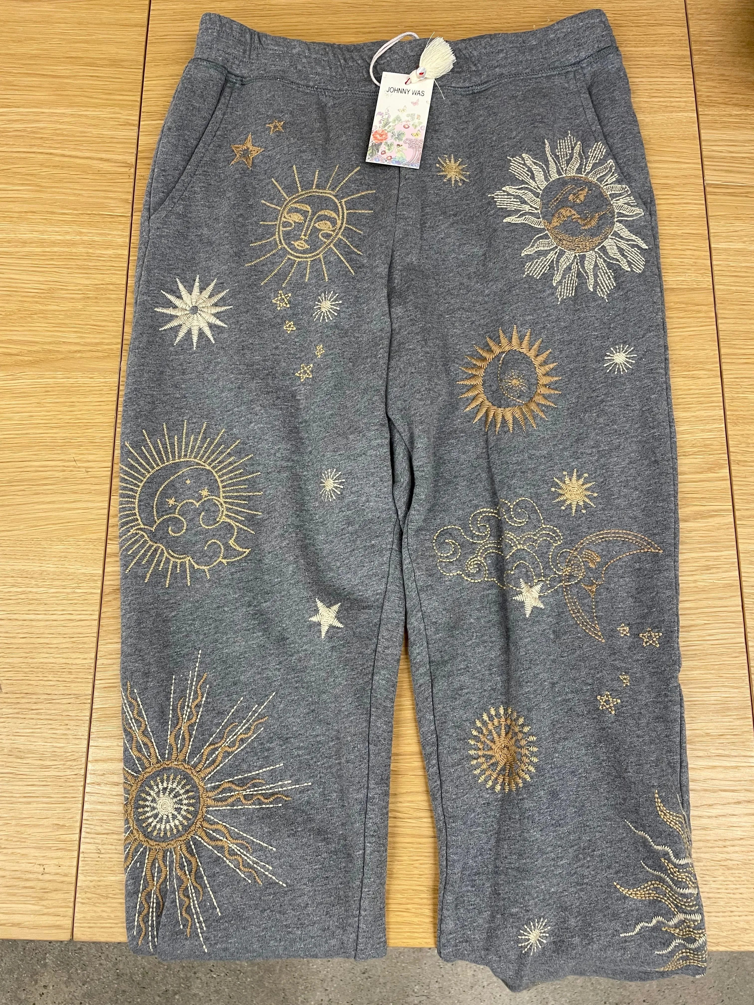 Johnny Was JWLA Lunata Modern Jogger Sweatpants Boho Chic J65922