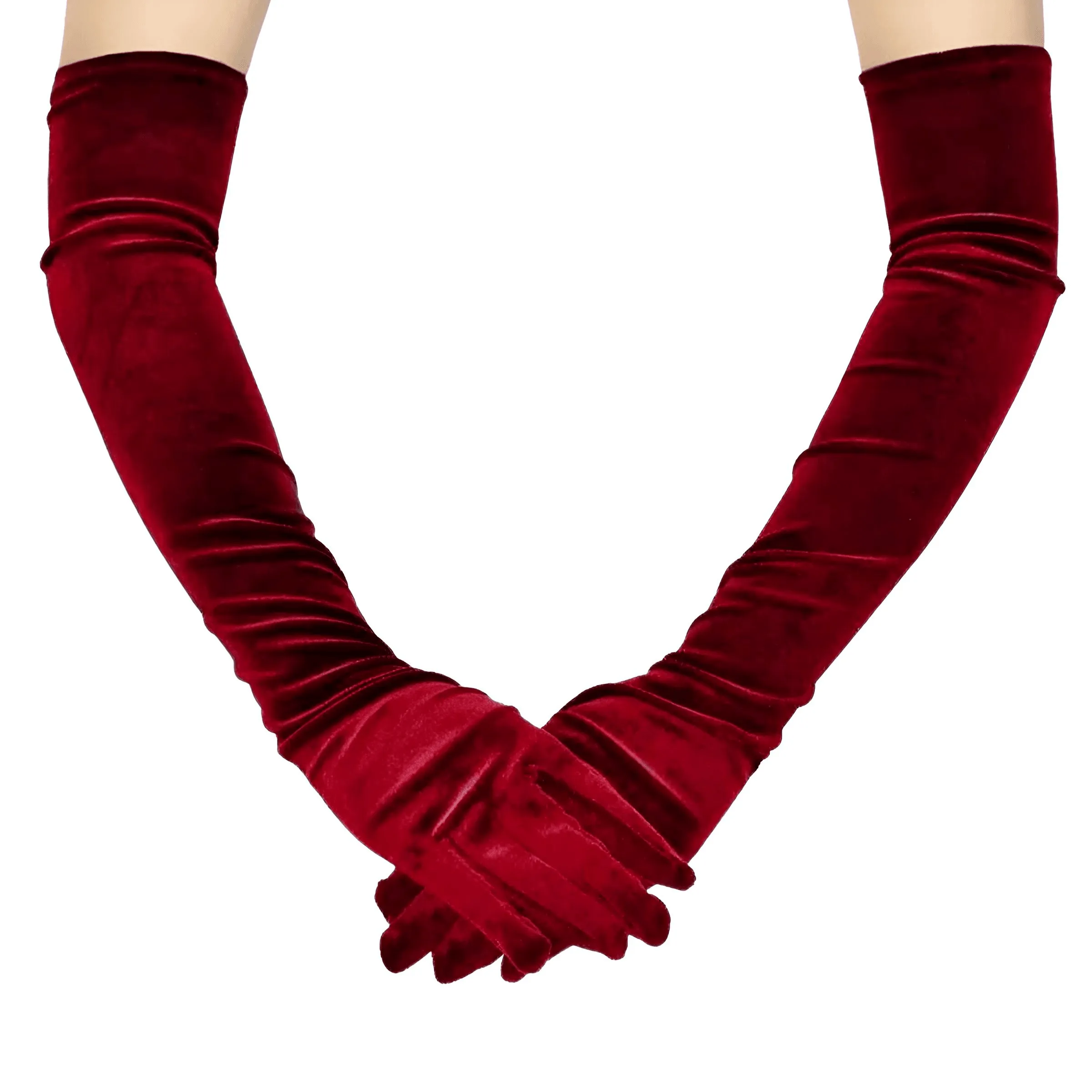 Long Velvet Dinner Dress Gloves For Women