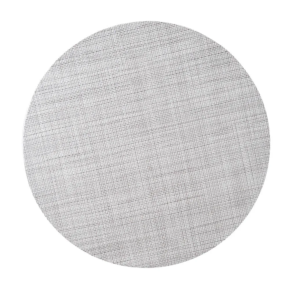 Placemat Round PVC Grey 35cm