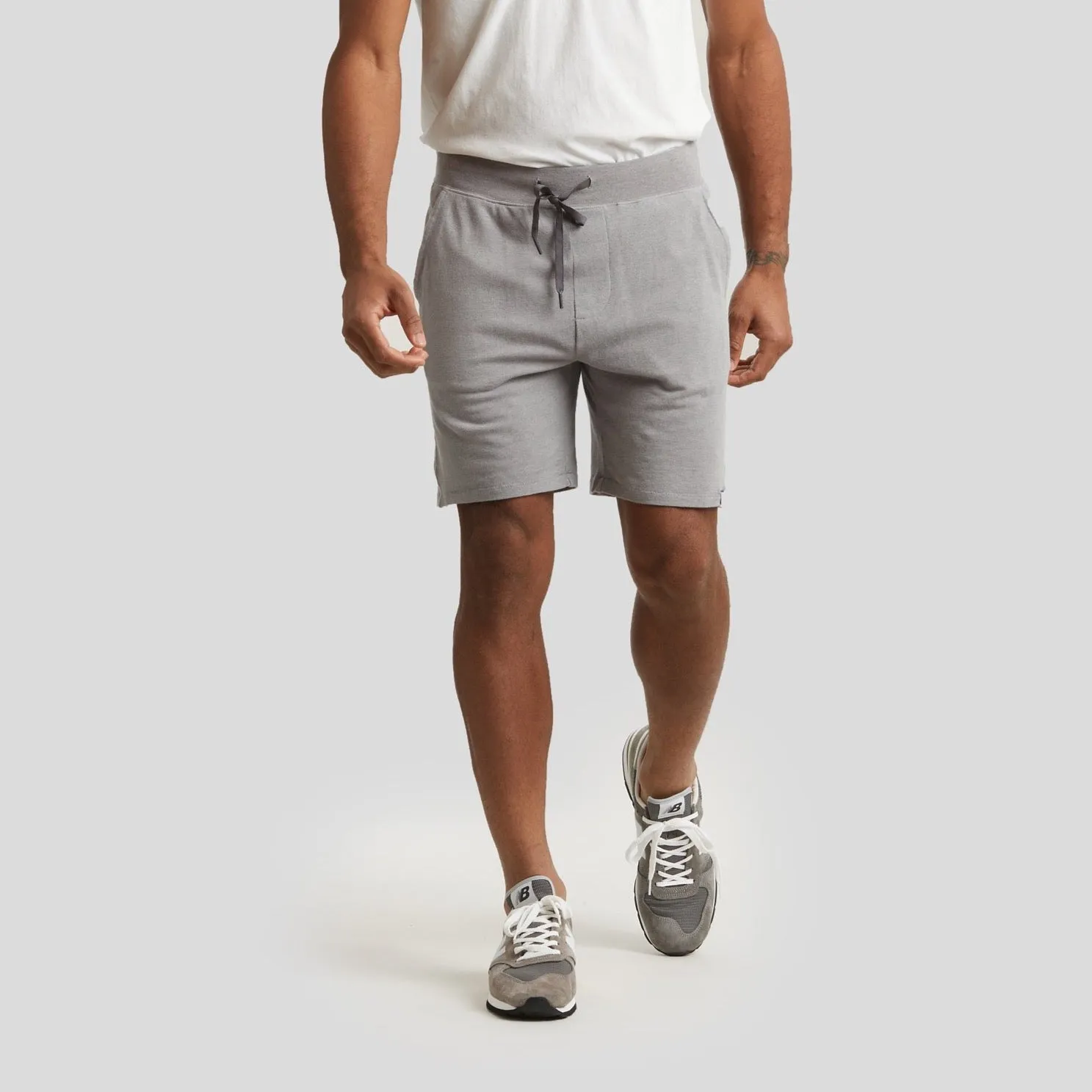 Sport Micro Pique Shorts - Light Gray