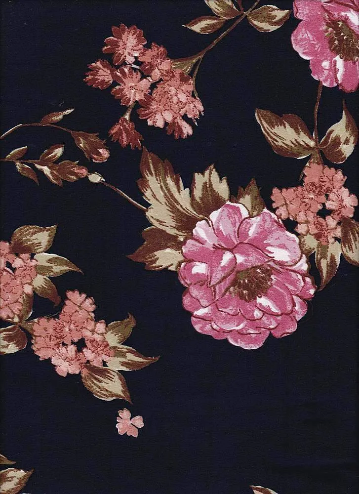 SUPER SOFT POLYESTER SPANDEX DBP / DTY BRUSHED FLORAL [NFF181028-009]