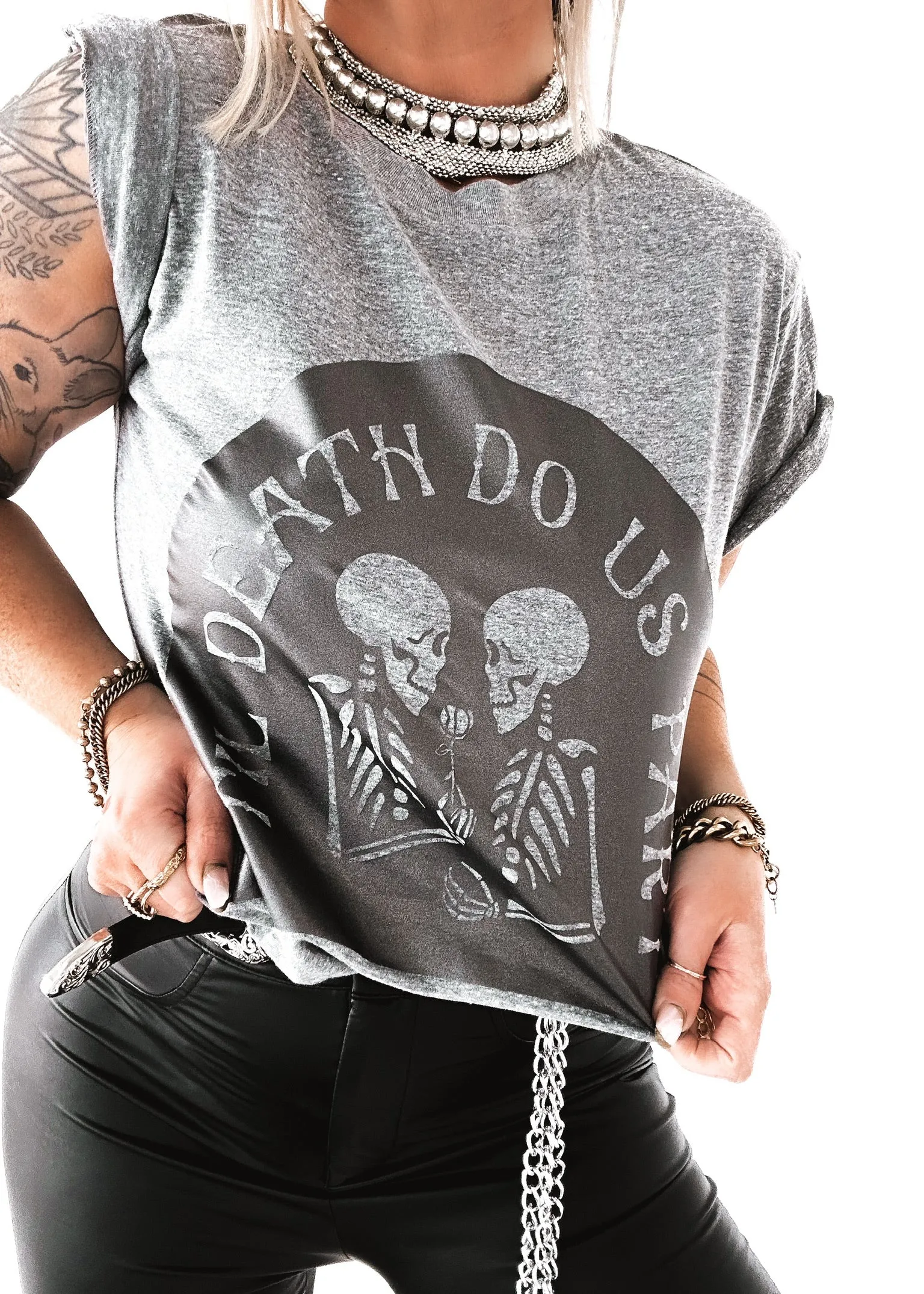 'TIL DEATH DO US PART SIDE SLIT TEE