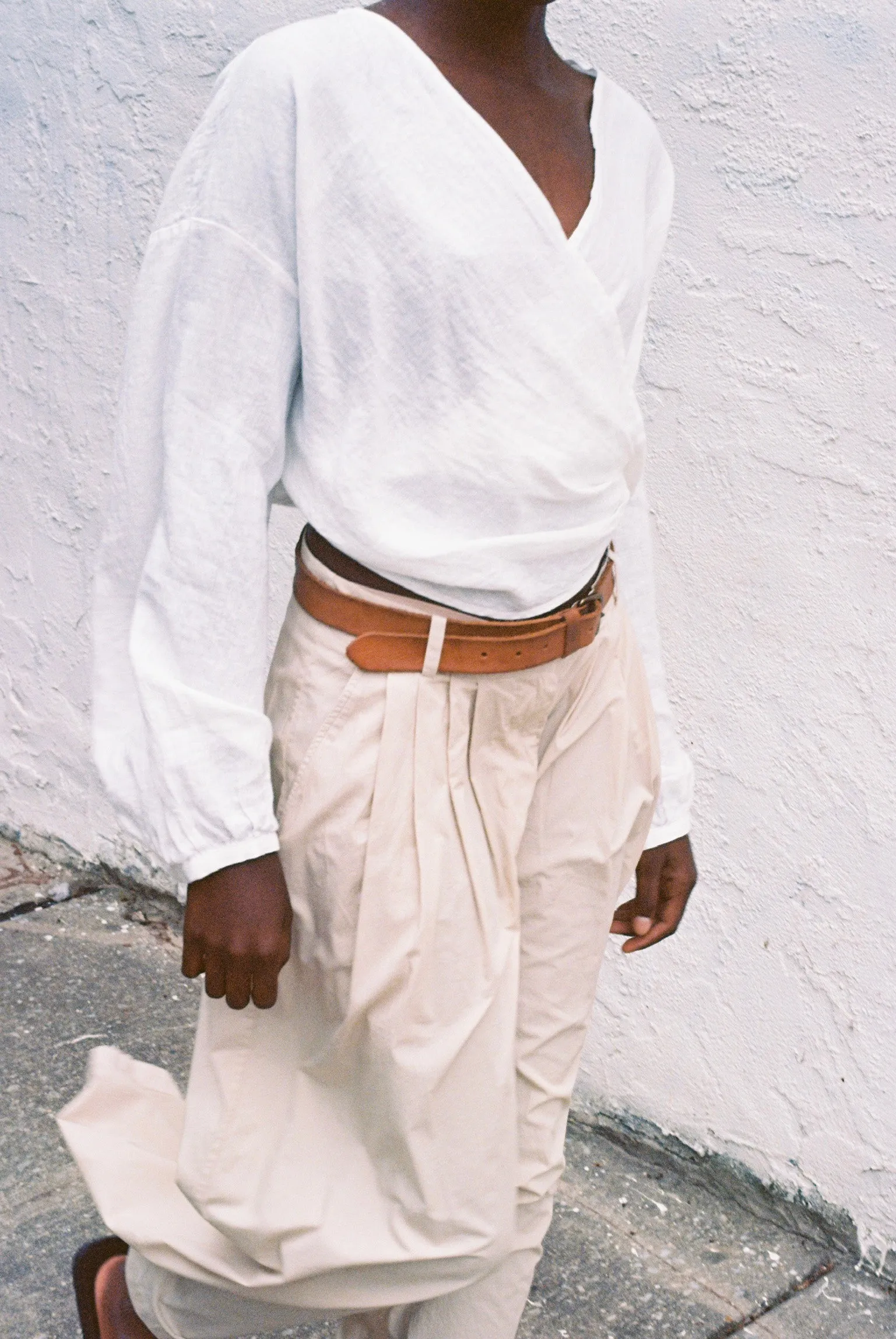 Volume Pant in Beige