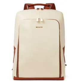 Vrba 15.6" White Leather Stylish Women's Backpack